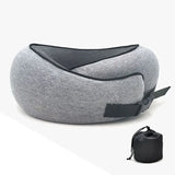 Memory Foam Neck Pillow with Carry Bag