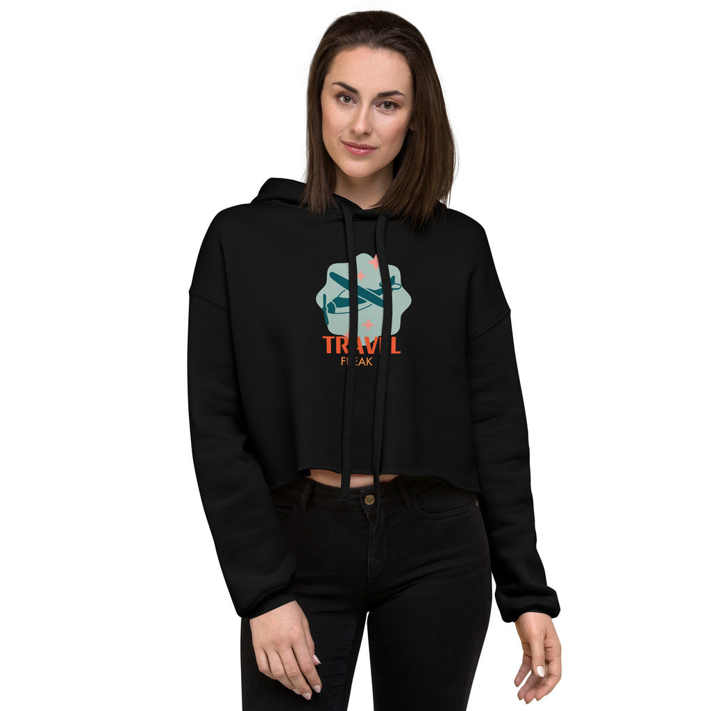 TRAVEL FREAK Crop Hoodie